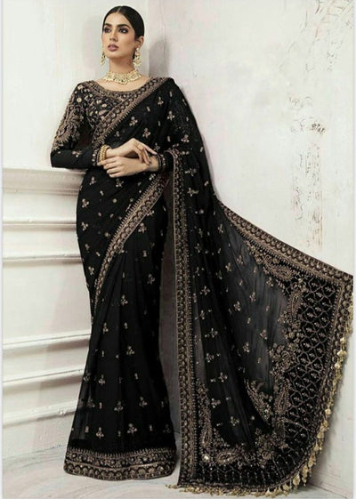 Maria b saree wedding collection